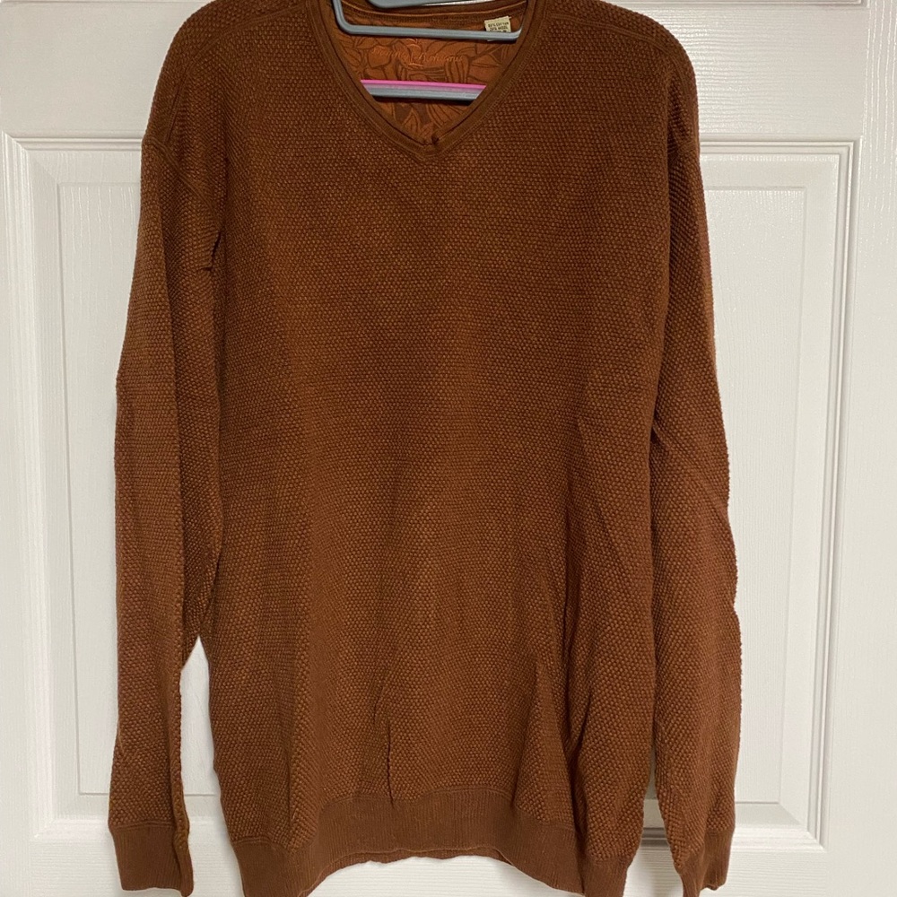Tommy Bahama Rust Color Henley SZ Large